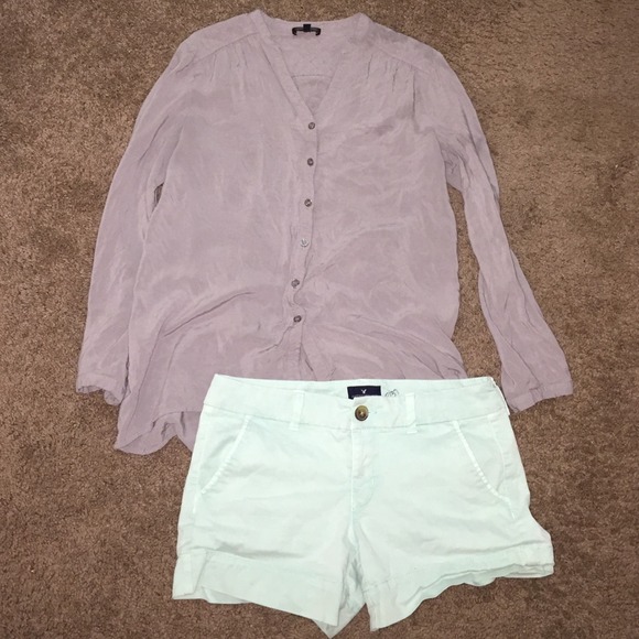 American Eagle mint stretch SHORTS 8