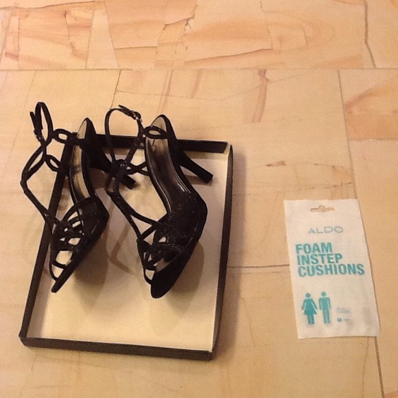 Black sparkly sandals - Picture 2 of 4