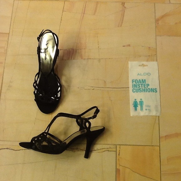 Black sparkly sandals - Picture 3 of 4