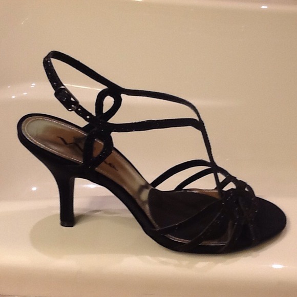 Black sparkly sandals - Picture 4 of 4