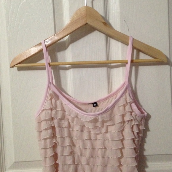 Ruffled Pastel Pink Dress - Picture 2 of 2