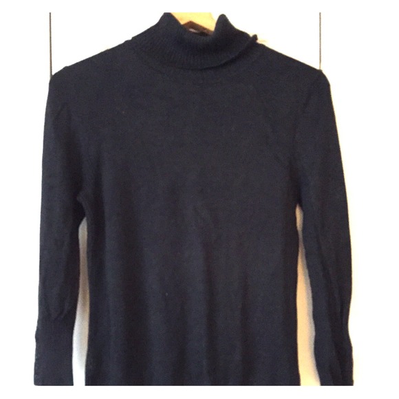 Black turtleneck sweater