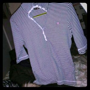 Ralph Lauren striped collared 1/2 sleeve