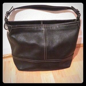 Used Black Coach handbag