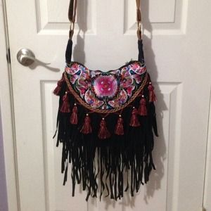 Boho Hippie Fringe Bag