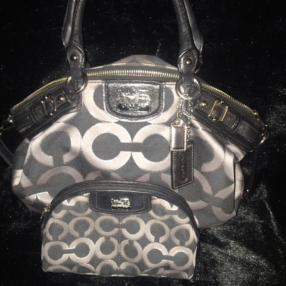 Coach OP Art Lurex PURSE ONLY! Cosmetic bag sold!