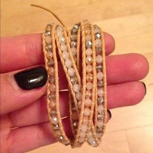 Chan Luu Champagne Mix Wrap Bracelet