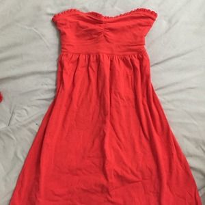 Forever21 red tube top dress - like new