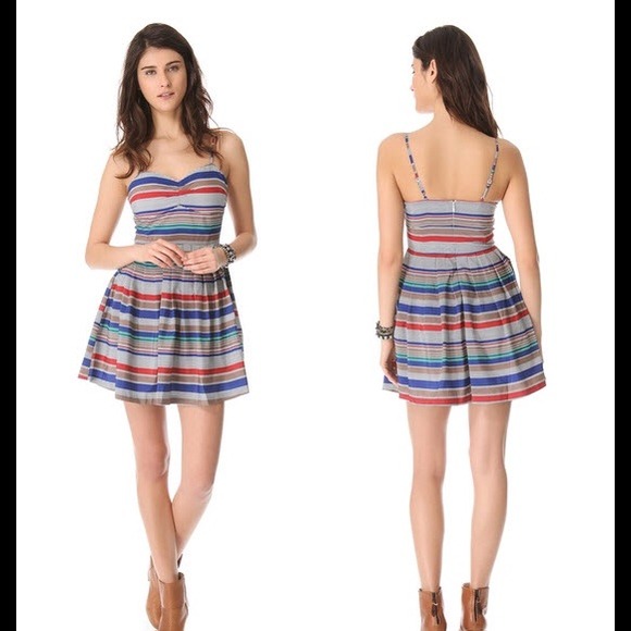 BB Dakota Dresses & Skirts - ❌Sold❌BB Dakota Bria Retro Stripe Mini Dress