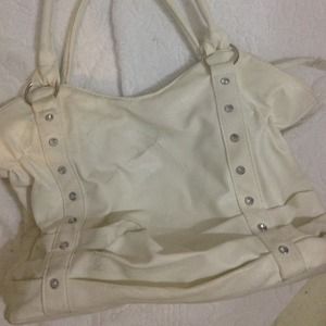 White bag with diamonds