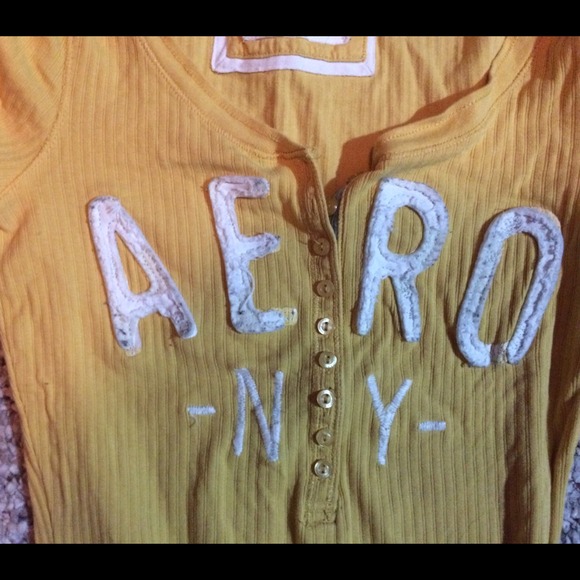 💛Yellow aéropostale long sleeve💎 - Picture 2 of 3