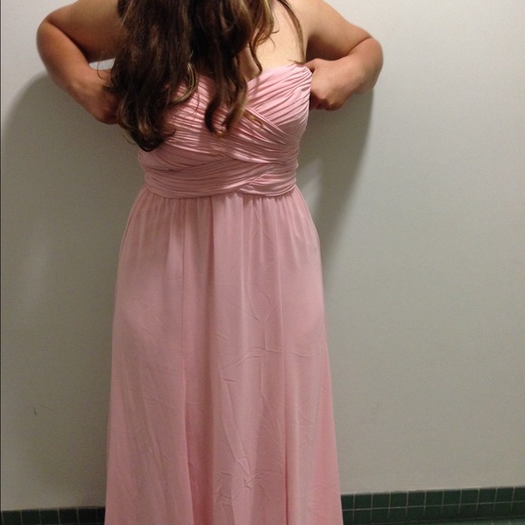 Long pink formal dress