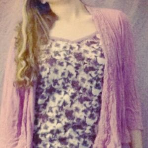 💕👕💖Floral cardigan/tank top pair by Avenue