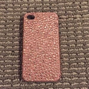 Pink Rhinestone iPhone 4/4s phone case