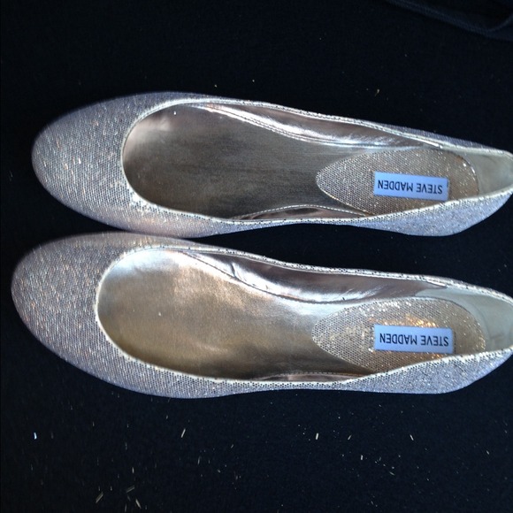 Glittery Gold Flats