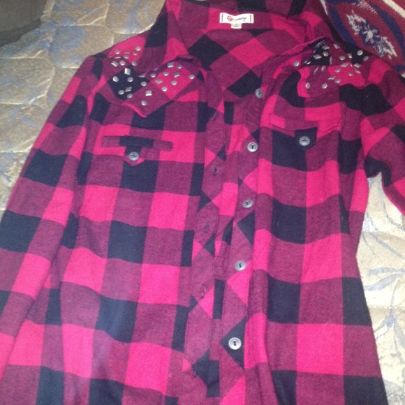 Plaid country shirt.