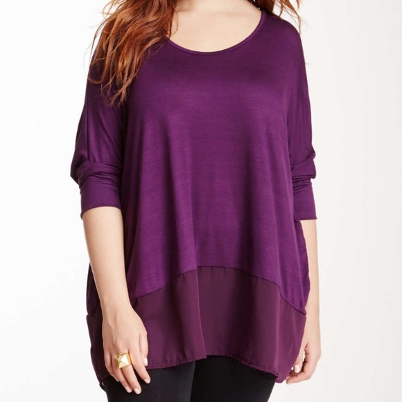 Kische Chiffon Hem Blouse