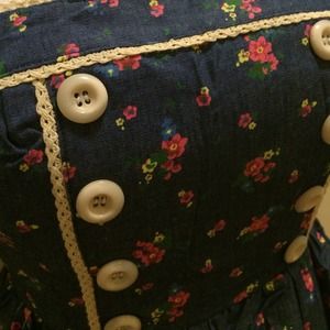 Baby doll Navy Floral Dress