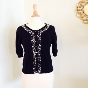 Old Navy Black Pearl Button Cardigan