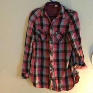 Pink plaid shirt