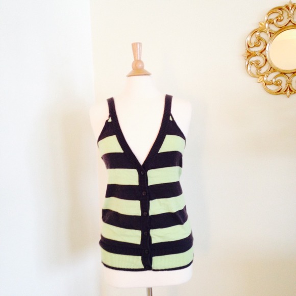 Heritage 1981 Mint Green & Charcoal Gray Vest - Picture 1 of 4