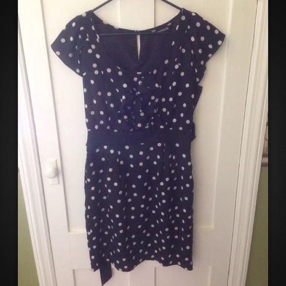 Polka Dot Express Dress 6 Medium Ruffles