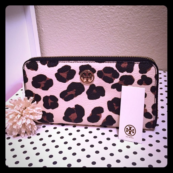 Tory Burch Clutches & Wallets - Tory Burch Robinson Ocelot Zip Wallet