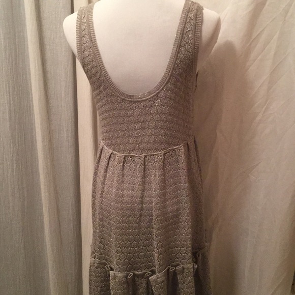 CHANEL Knit Grey Sparkle Dress - Picture 3 of 4