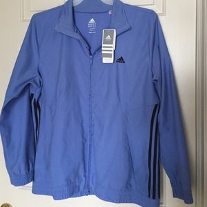 💙Blue Adidas Zip Up Track Jacket!💙