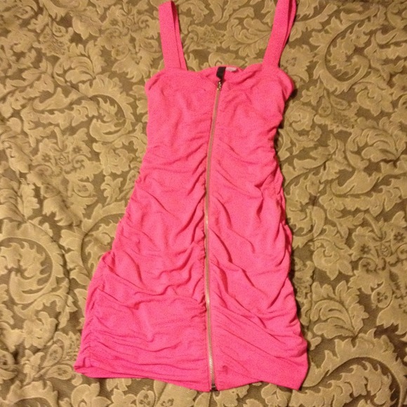 Pink Zippered Dress