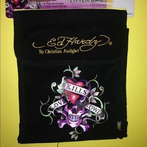 💖 ED HARDY "Love Kills Slowly" Car Litter Bag
