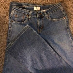 Levi's boot leg jeans