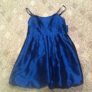 Shiny Royal Blue Evening Dress