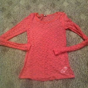 Hot Pink Lace Top