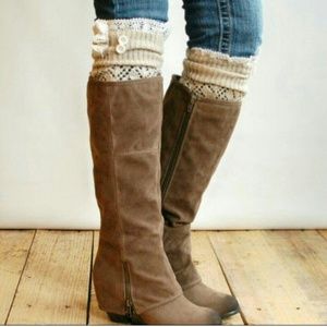 RESERVED- Two pairs of leg warmers
