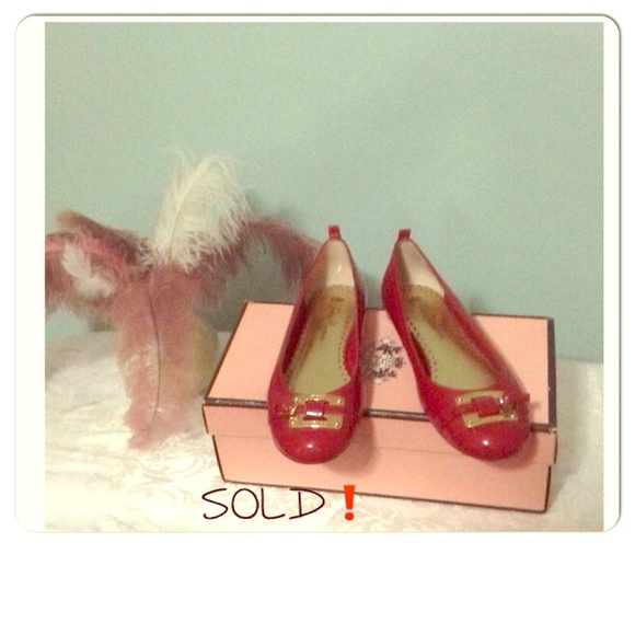 Red shine, angel cotton lace flats 🚫SOLD🚫