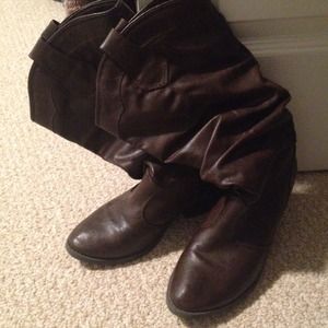 Justfab.com brown boots in exc cond
