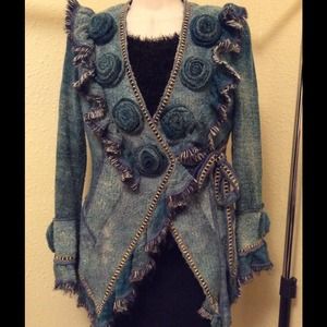 Boston Proper Jacket - ornate design