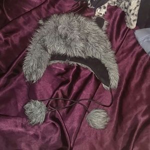 Fluffy wolf hat