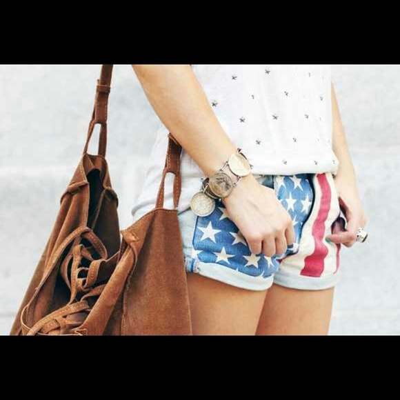 American flag shorts
