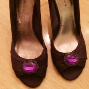 Plum purple fancy heels