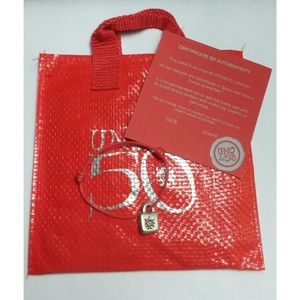UNO de 50 bracelet with charm