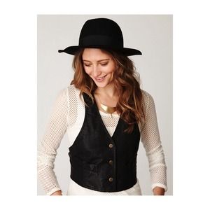 Free People vegan leather vest