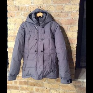 Roxy 5K Silver Brand Coat.  Black and grey check.