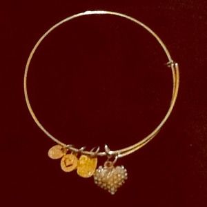 Like Alex @ Ani heart charmed bracelet 💕💗gifted