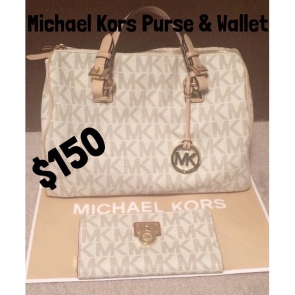 Authentic Michael Kors purse and wallet.