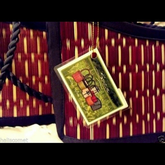 Saraye Cambodia Kim Ang Tatami Purse Lot Pr of 2 - Picture 3 of 4