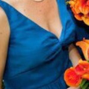 J Crew chiffon vneck dress