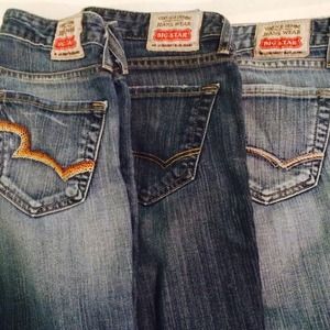 3 pairs of Big star jeans.