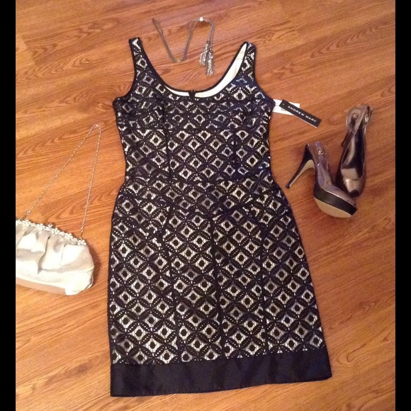 Andrew Marc Dresses & Skirts - NWT Gorgeous lace cocktail dress LBD